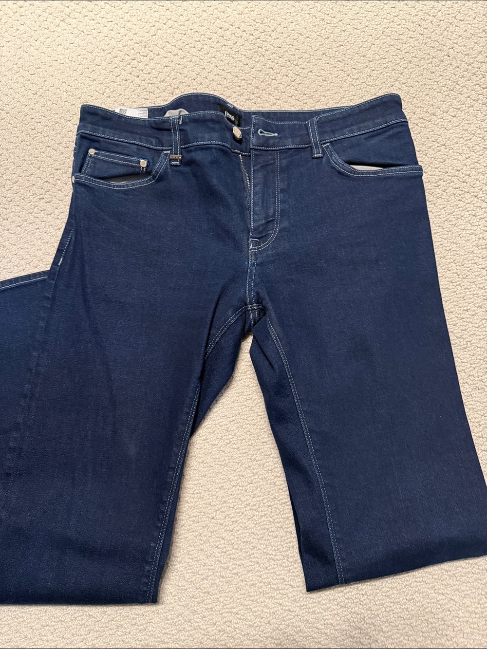 Boss Dark Blue Straight Jeans